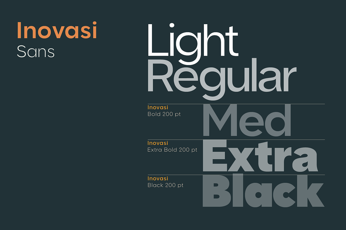 Inovasi Modern Sans Family, a Sans Serif Font by xdCreative (Photo 9 of 13)