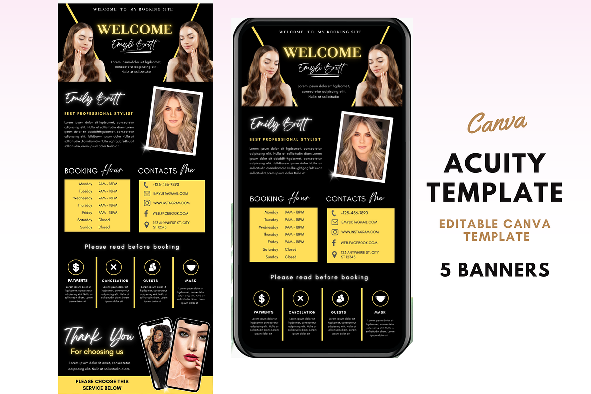 Acuity Scheduling Template, a Templates & Theme by TimCanvaTemplate (Photo 1 of 5)