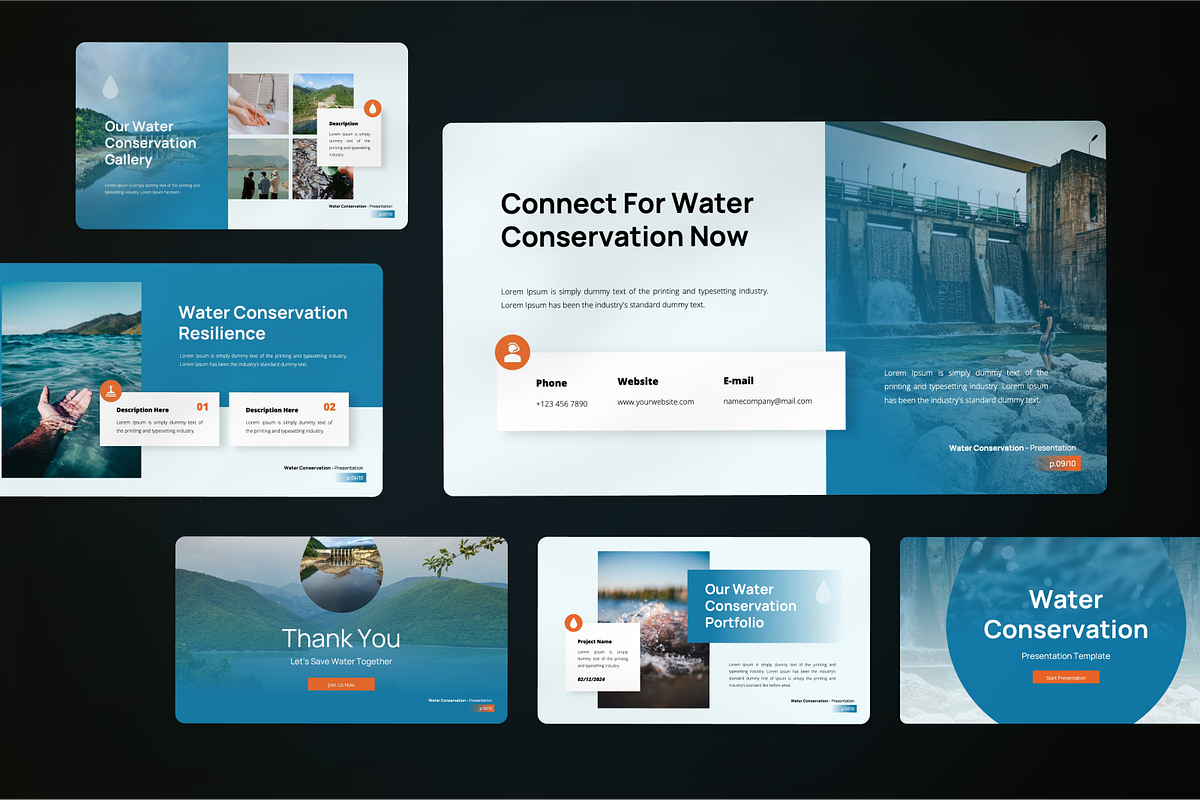Water Conservation Keynote, a Presentation Template by SquidPixey (Photo 7 of 7)