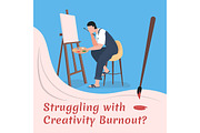Anxiety from job vector cards, a Card Template by IMG visuals characters (Thumbnail 3 of 5)