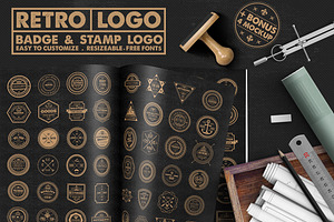 Retro Badge & Stamp Logo
