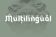 Blackhead Typeface | Font, a Blackletter Font by Headfonts (Thumbnail 8 of 8)