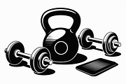 Gym Equipment Vector Pack featuring, an Illustration by Amazin_art (Thumbnail 6 of 11)
