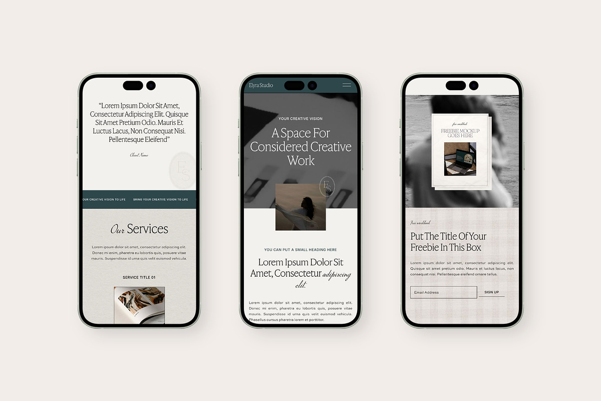 Squarespace 7.1 Template: Elyra, a Squarespace Template by Big Cat Creative (Photo 4 of 4)
