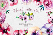 Floral watercolor set, a Graphic by Peace ART (Thumbnail 1 of 2)