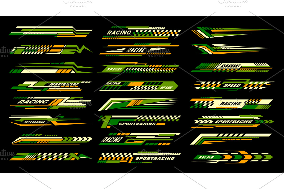 racing stripes. sport car vinyl, an Object Illustration by Onyx