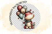 Whimsical Happy Birthday Clipart Cli, an Illustration by SVGArt (Thumbnail 5 of 7)