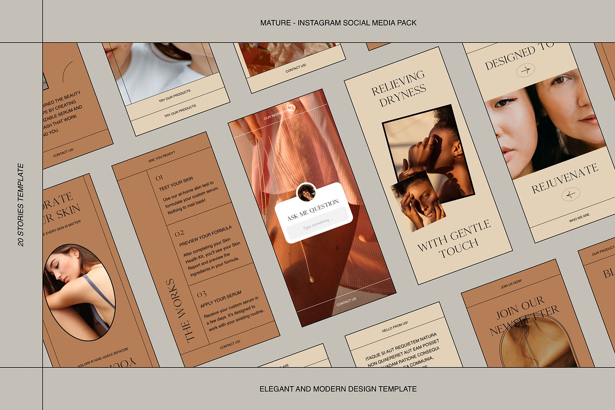 Mature | Instagram Social Media Kit, a Social Media Template by Skolastika Phoebe (Photo 6 of 6)