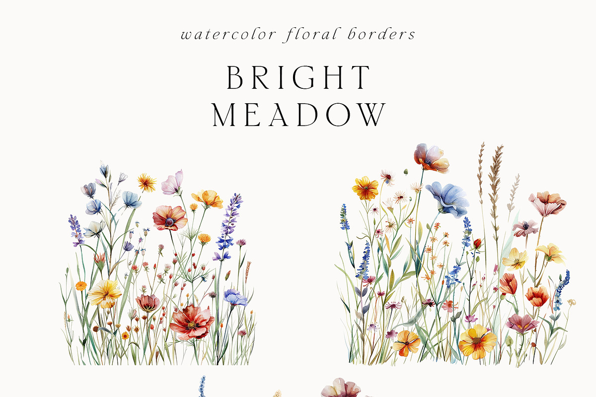 Waterolor Floral Borders Bundle, a Decorative Illustration by Lana Elanor (Photo 78 of 97)