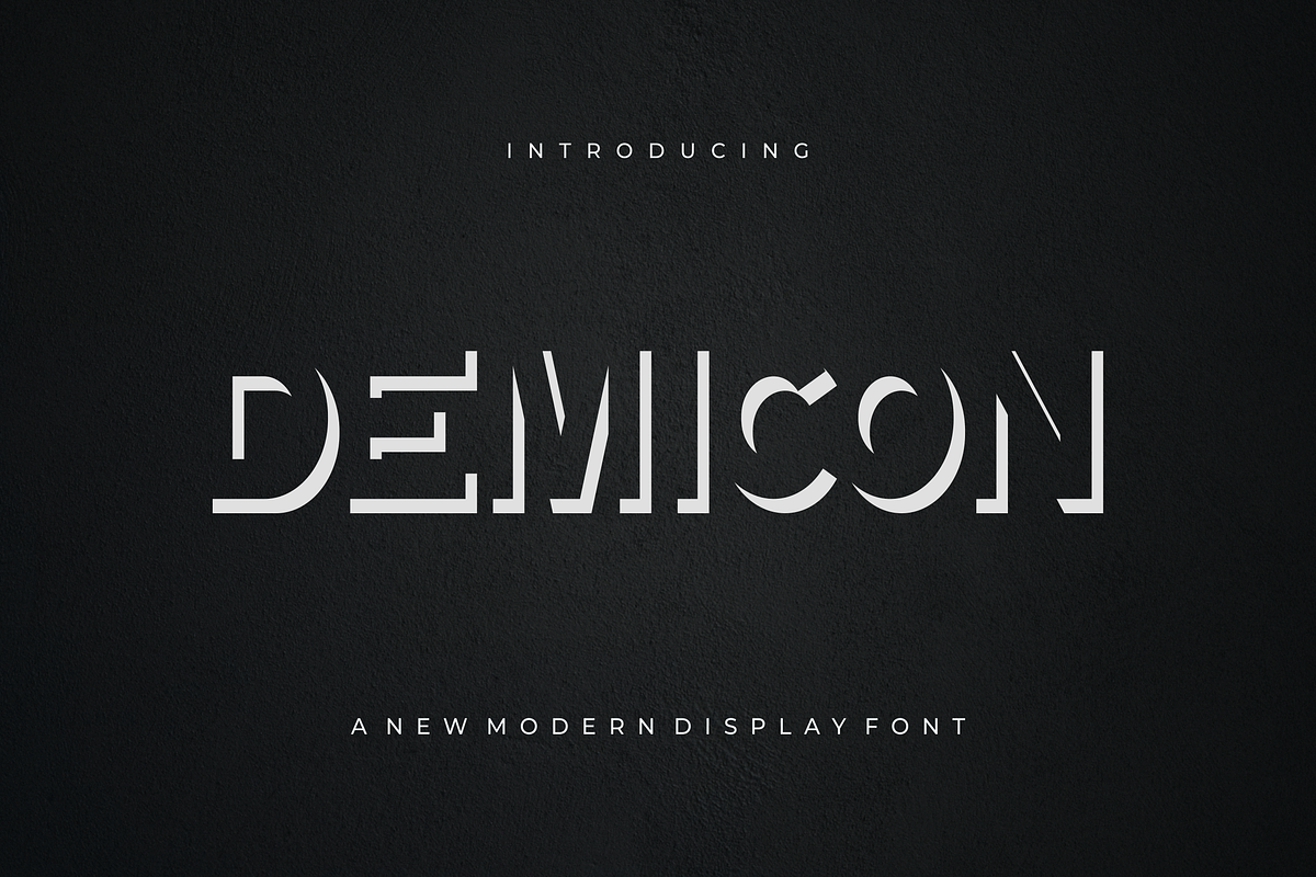 Demicon - Font, a Sans Serif Font by artchiles_design (Photo 1 of 5)
