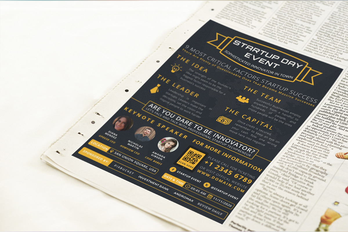 Startup Day Event Flyer, a Flyer Template by Affantjie Photowork (Photo 3 of 5)