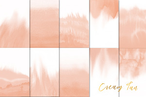 Cream Ombre Watercolor