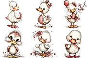 Whimsical Spring Duck Clipart, an Illustration by Designking (Thumbnail 5 of 5)