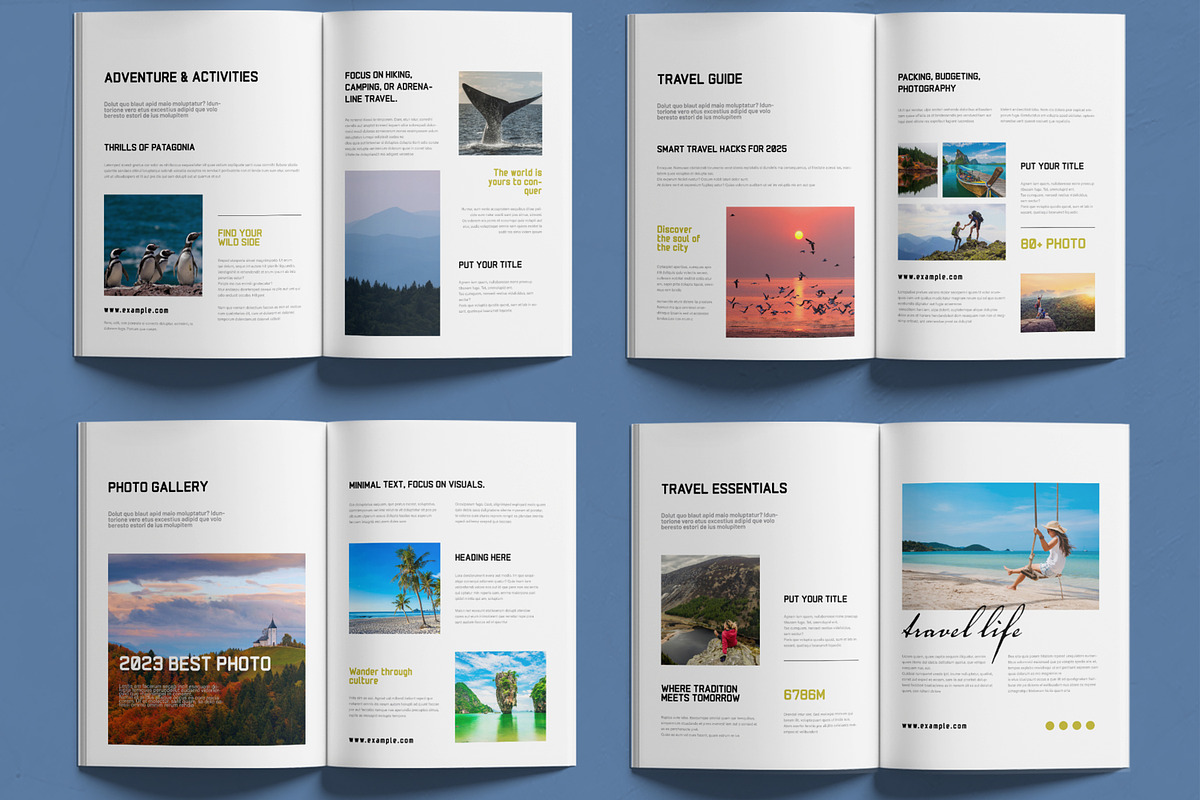 Modern Travel Magazine Design preview 3