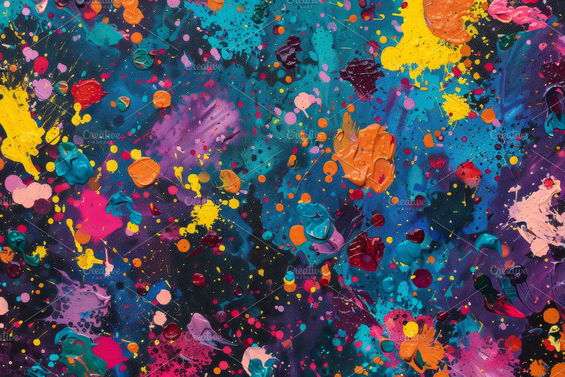 A striking canvas covered in a kalei, a Photo by Tanuart