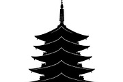 Pagoda Temple Silhouette, an Object Graphic by Creativeshirt (Thumbnail 12 of 20)