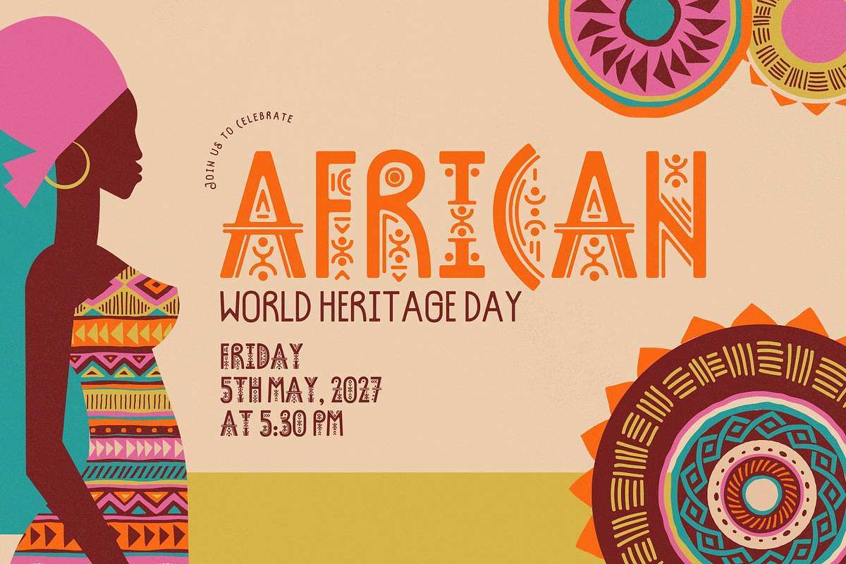 Ashanti Spirit - Tribal African Duo, a Sans Serif Font by HipFonts (Photo 6 of 10)