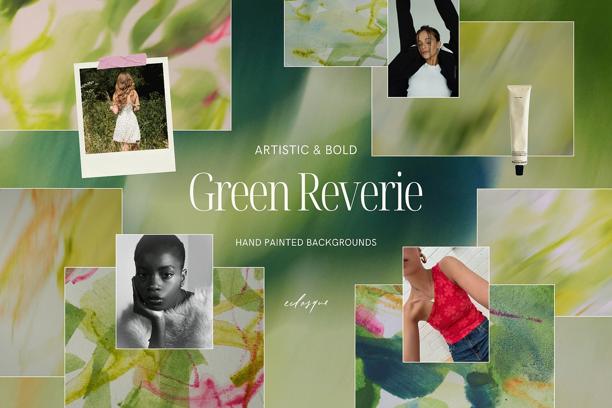 Green Watercolor Art Backgrounds, a Background Graphic by eclosque (Photo 1 of 29)