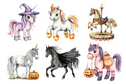 Halloween Horses Clipart, an Illustration by Daily.Designs (Thumbnail 2 of 5)