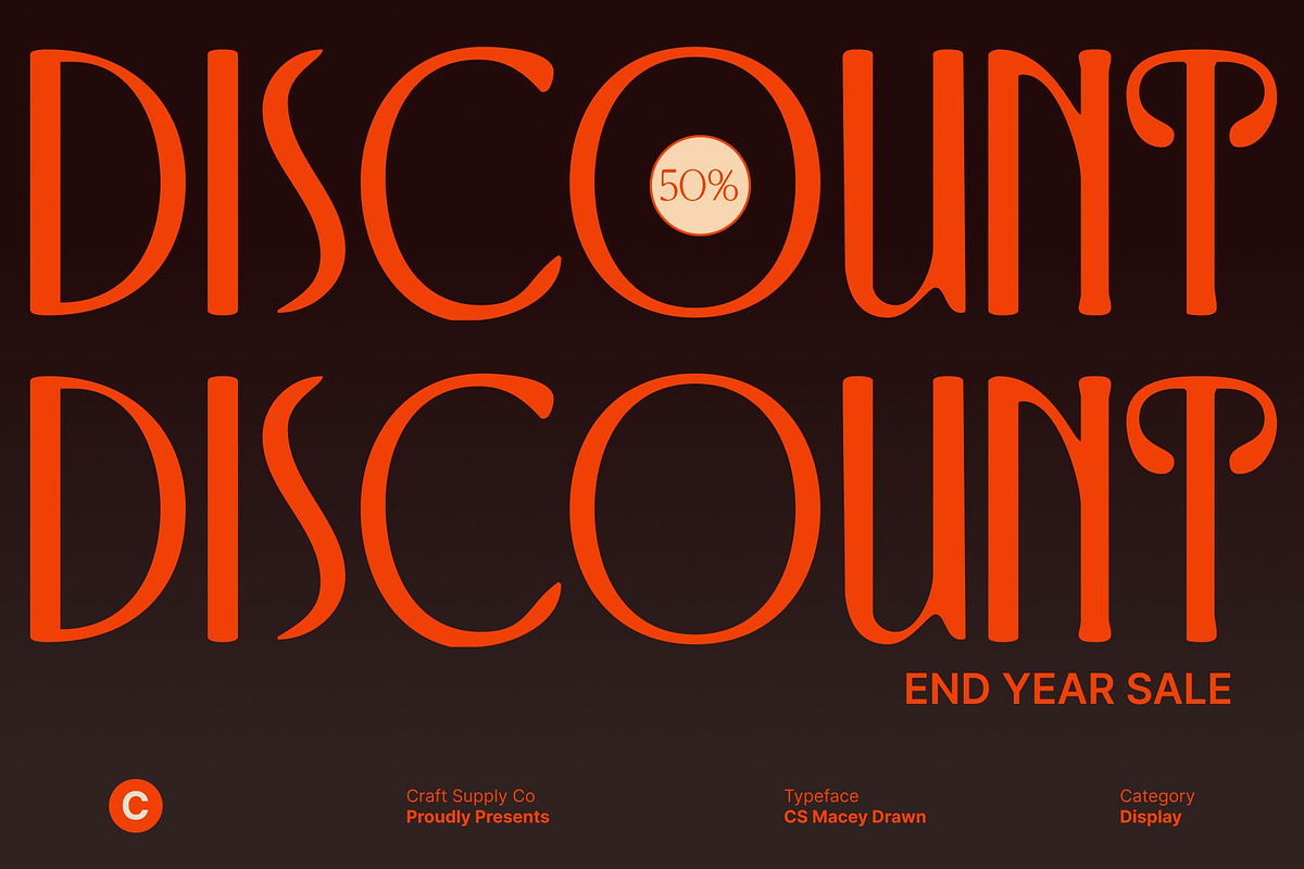 CS Macey Drawn, a Serif Font by Craft Supply Co. (Photo 7 of 8)