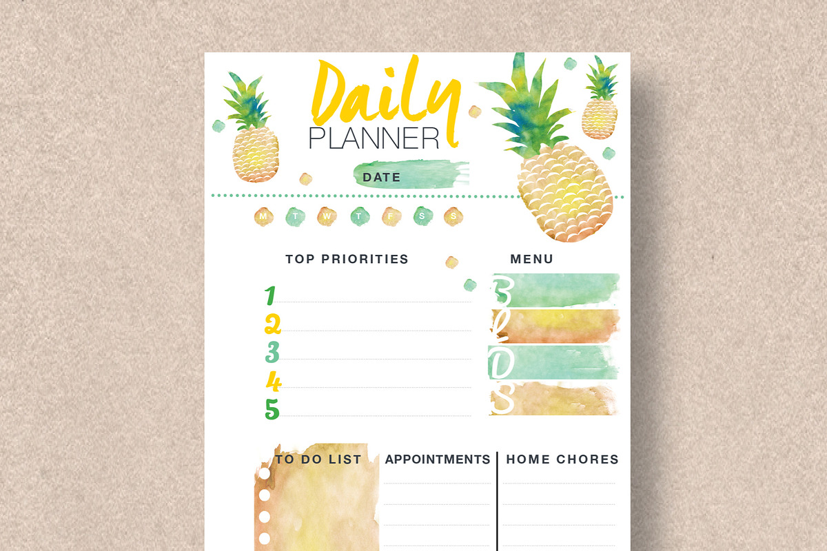 Tropical Planner - Personal Size, a Stationery Template by Stick with Sam (Photo 2 of 2)