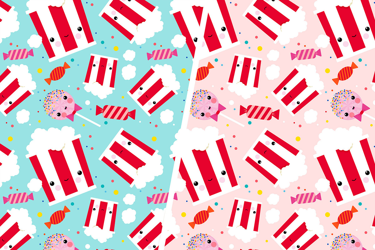 Patterns Kawaii Ice Cream & Sweets, a Pattern Graphic by Pia Kolle (Photo 6 of 6)