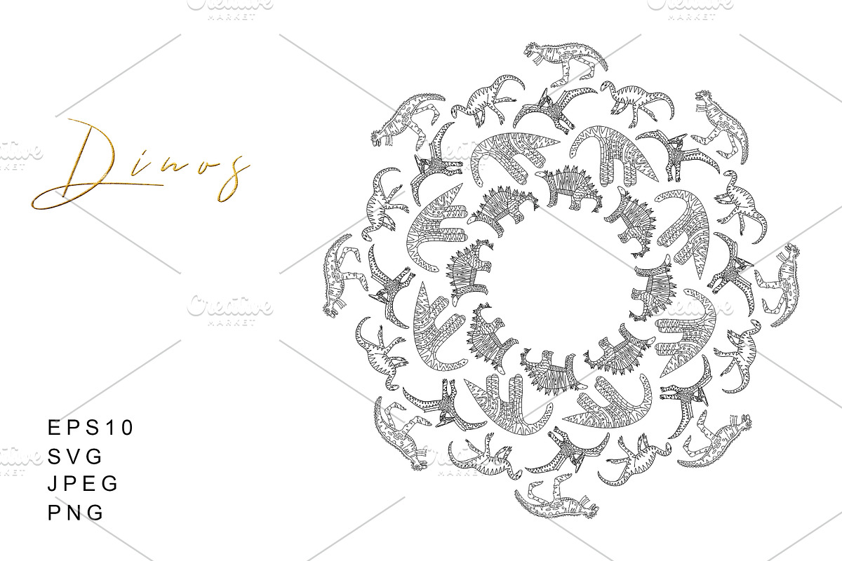 Dinosaurs Illustrations And Patterns, a Graphic by kh_cat (Photo 8 of 14)