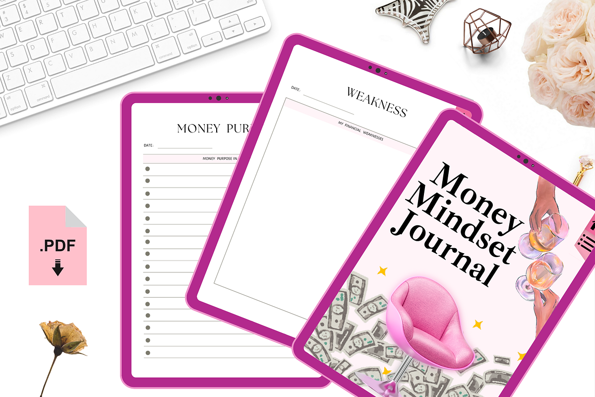 Money Mindset Journal, a Templates & Theme by bellaROSEworkshop (Photo 5 of 5)