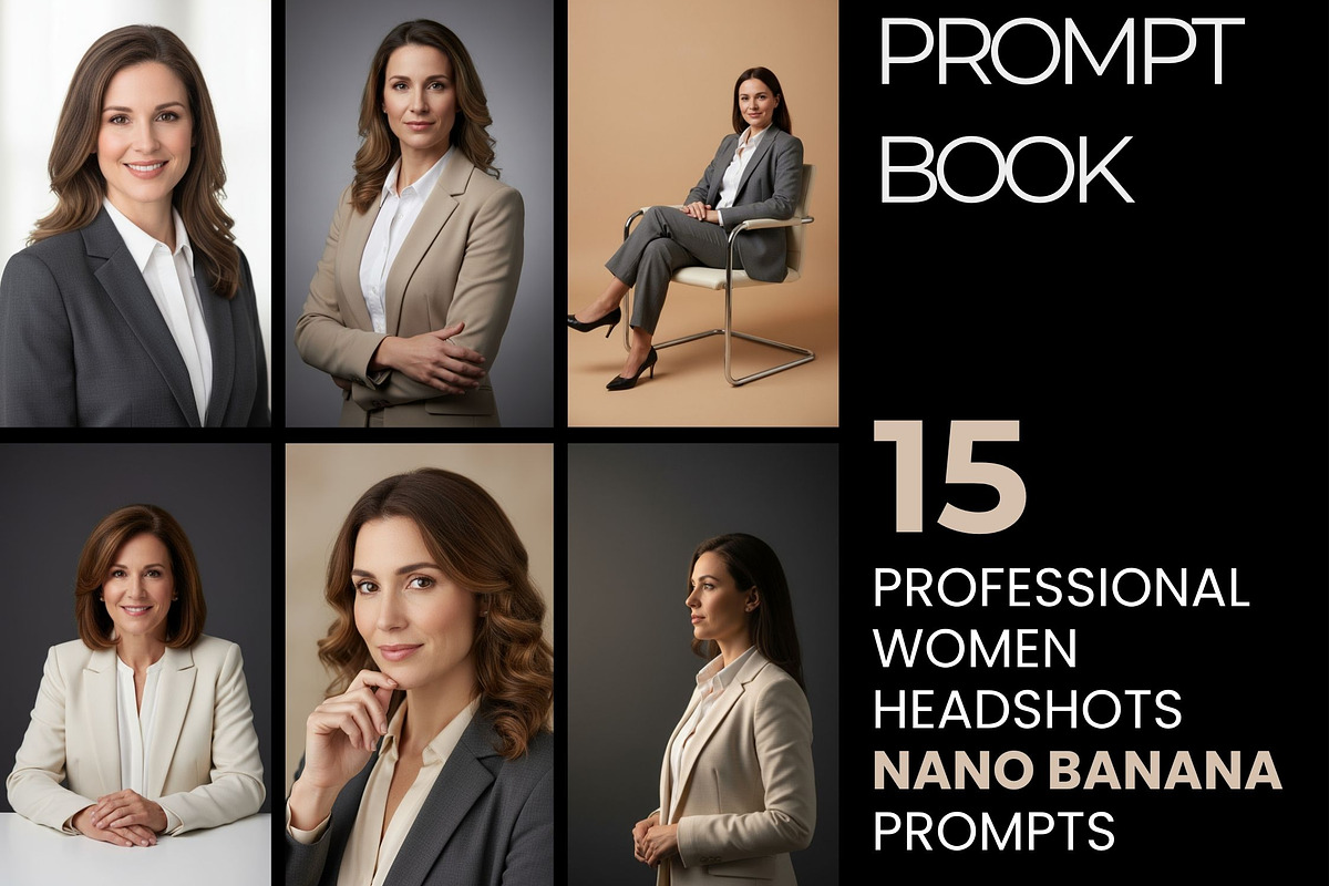 Women Headshot Professional Prompts, a Business Photo by Selenique Studio (Photo 1 of 9)