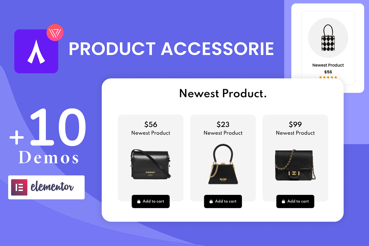 Product Accessories for Elementor, a WordPress Template by myshopkit (Photo 1 of 5)