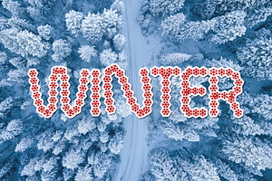 Snowflakes Christmas Font