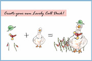 Call Duck Clipart Digital Paper, an Illustration by VianneArt (Thumbnail 5 of 7)