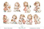 Friendship Animal Clip Art, an Illustration by MockupWizard (Thumbnail 3 of 5)