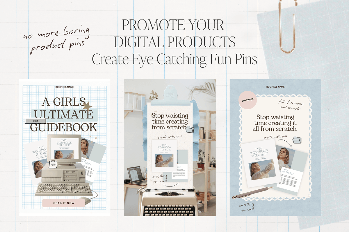 Digital Product Pinterest Templates, a Marketing Template by Tabitha Emma (Photo 4 of 7)