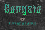 CS Gangsta – Black Metal Font, a Blackletter Font by Craft Supply Co. (Thumbnail 1 of 8)