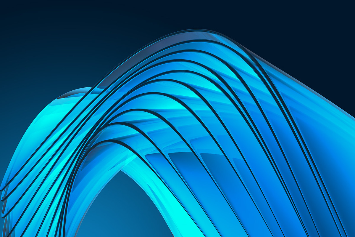 12 Modern Abstract Wavy Design Shape, an Object 3D Model by NikitaKapustin (Photo 10 of 13)