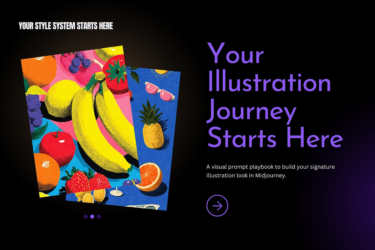 Midjourney Illustration Prompt Guide, a Decorative Illustration by Artimind Studio (Photo 8 of 8)