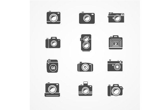 Vector Photo Camera Retro And New