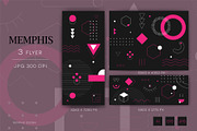 Memphis backgrounds. White and Red., a Decorative Illustration by KENO Mascots (Thumbnail 5 of 5)