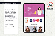 Fashion & Clothing SVG Icons, an Outline Icon by insemar (Thumbnail 2 of 4)