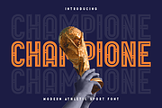 Champione - Athletic Sport Font, a Sans Serif Font by Hamz Studio (Thumbnail 1 of 16)