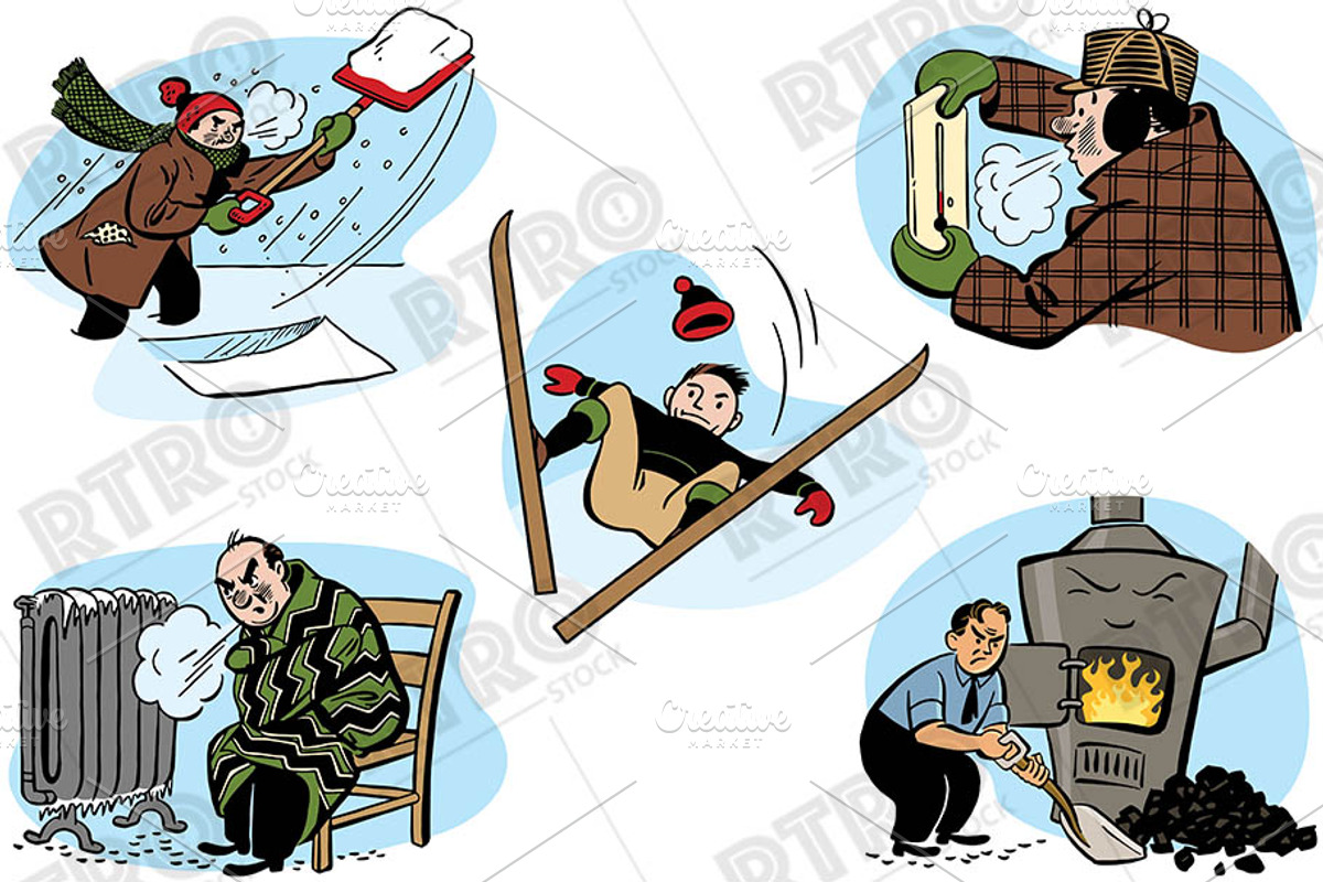 RTRO Winter 1, a Person Illustration by RTRO Stock (Photo 4 of 5)