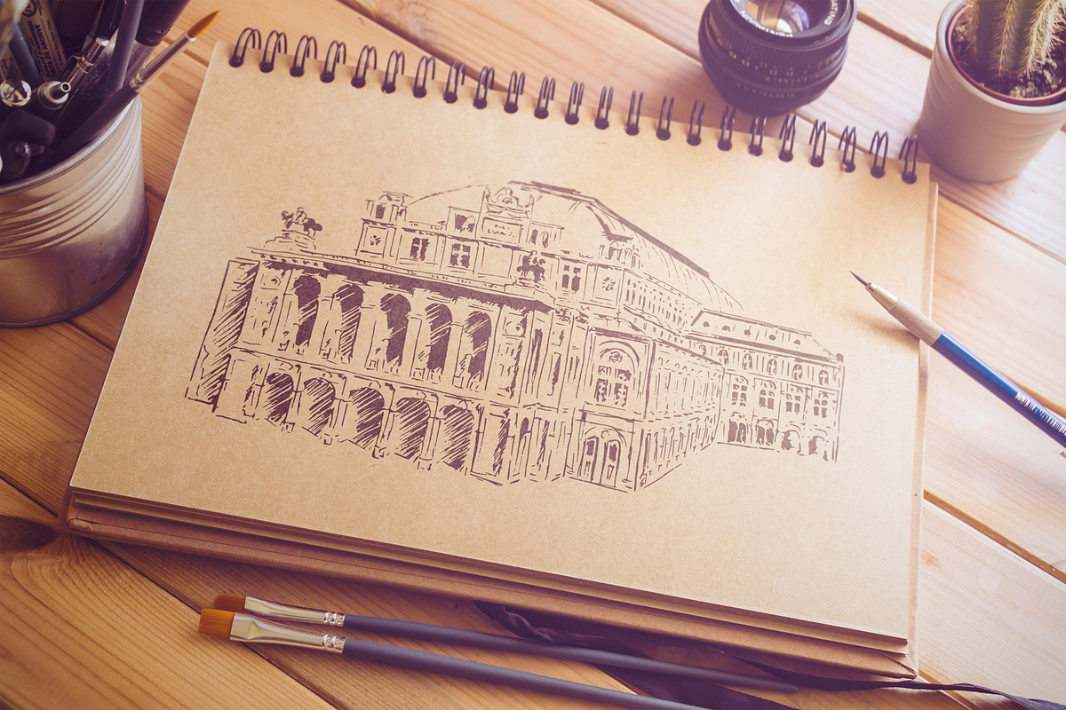 Set of Vienna sketches, an Illustration by Everilda (Photo 3 of 5)