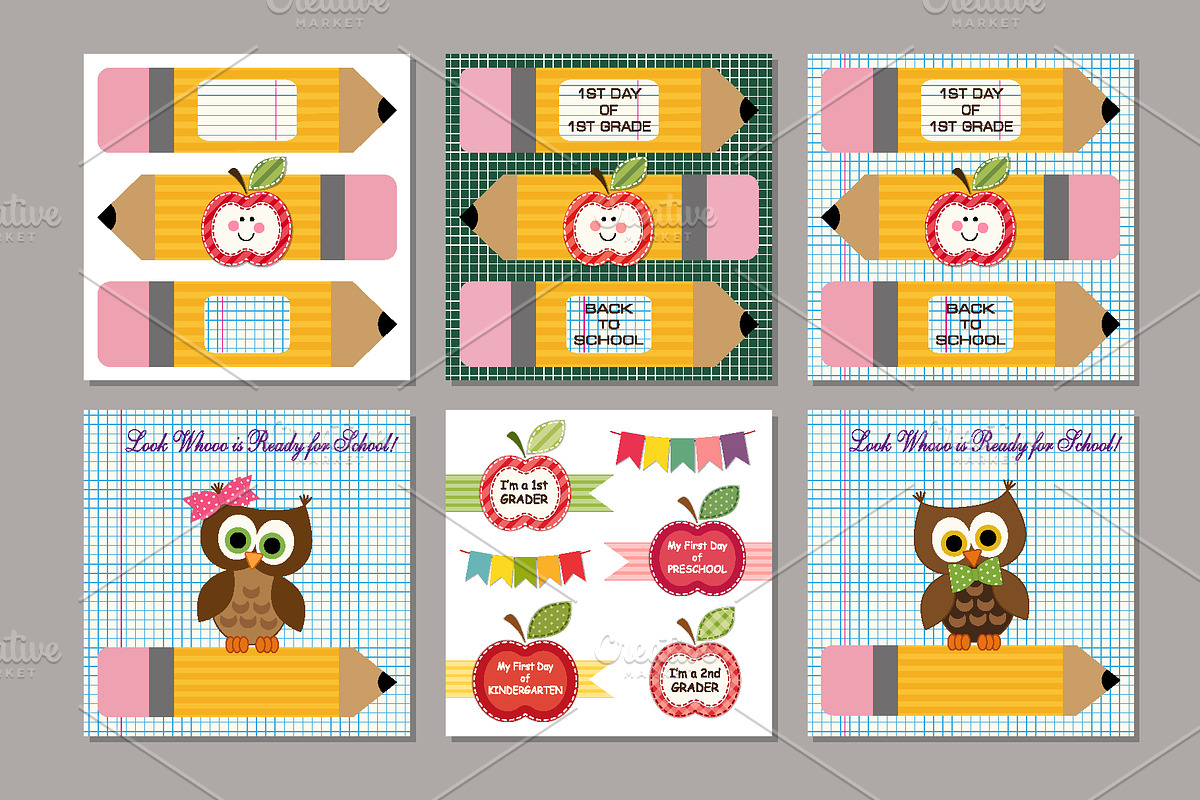 Cute Kawaii Back to School Bundle, an Education Illustration by C Design Studio (Photo 10 of 19)