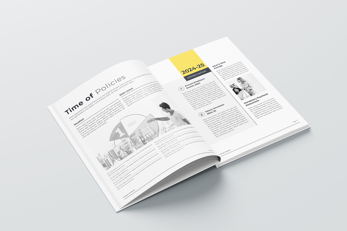 Employee Handbook Template, a Brochure Template by obayes (Photo 16 of 20)