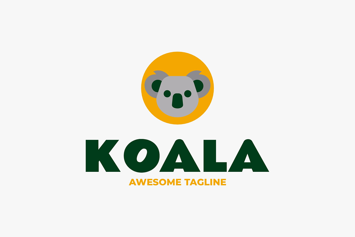 Koala Simple Mascot Logo, a Branding & Logo Template by Artnivora.Std
