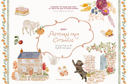 Postcards from Cotswolds Clipart, a Decorative Illustration by Muse Artist (Thumbnail 1 of 23)