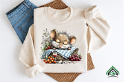 Whimsical Summer mouse Clipart, an Illustration by Craft Nest (Thumbnail 9 of 12)