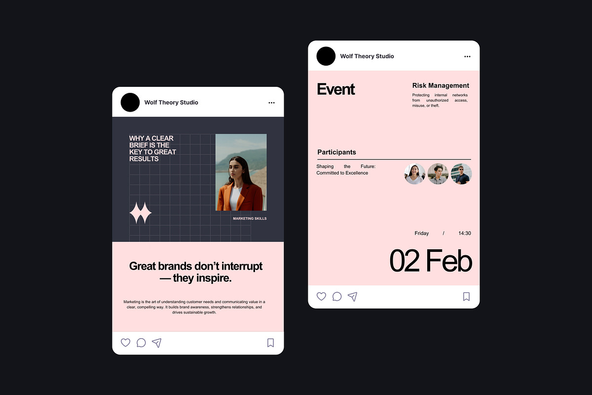 Marketing Agency Instagram Template, a Social Media Template by Wolf Theory Studio (Photo 5 of 10)