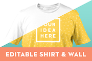 T-Shirt Mockup Template Front & Back, a Shirt Mockup by w/studio (Thumbnail 3 of 6)
